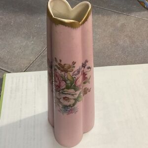 Pink Floral Ceramic Vase